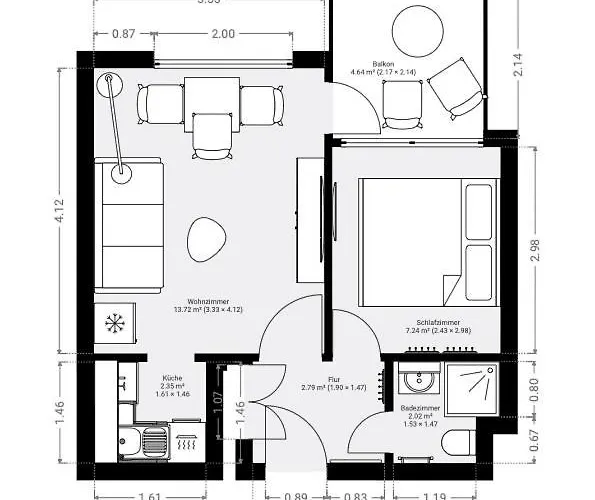 Apartamento Haus Wiking, App 32 *